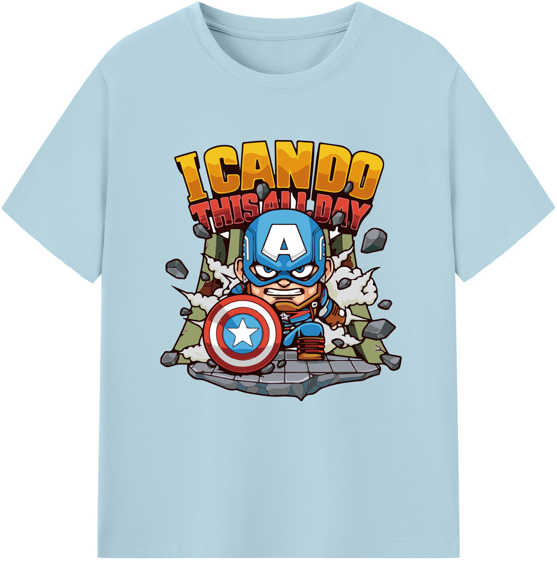 （画像用） アベンジャーズ The Avengers 綿100％半袖Tシャツ（フロントプリント）